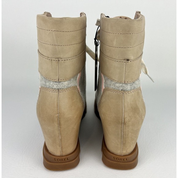 Sorel Women Boots Joan of Arctic Lexie III Wedge Natural Tan Size 9.5 - Picture 4 of 16